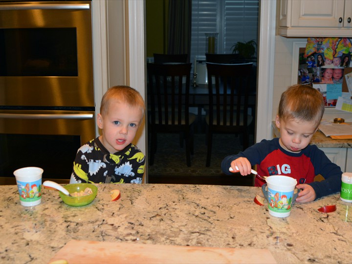 Boys Eating