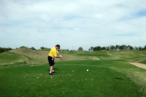 Greg Teeing Off